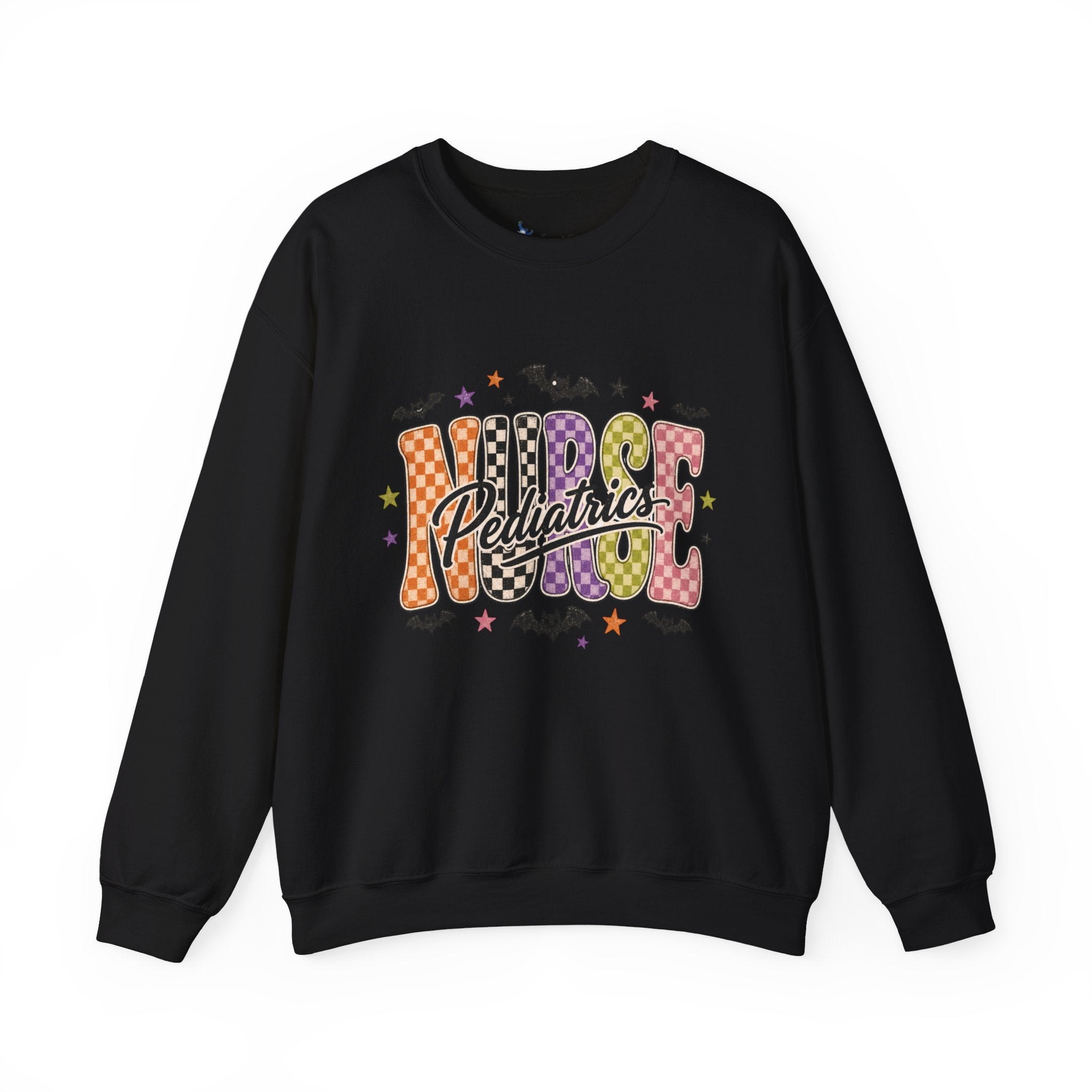 Pediatrics Nurse Halloween Sweatshirt, Retro Spooky Nurse Crewneck