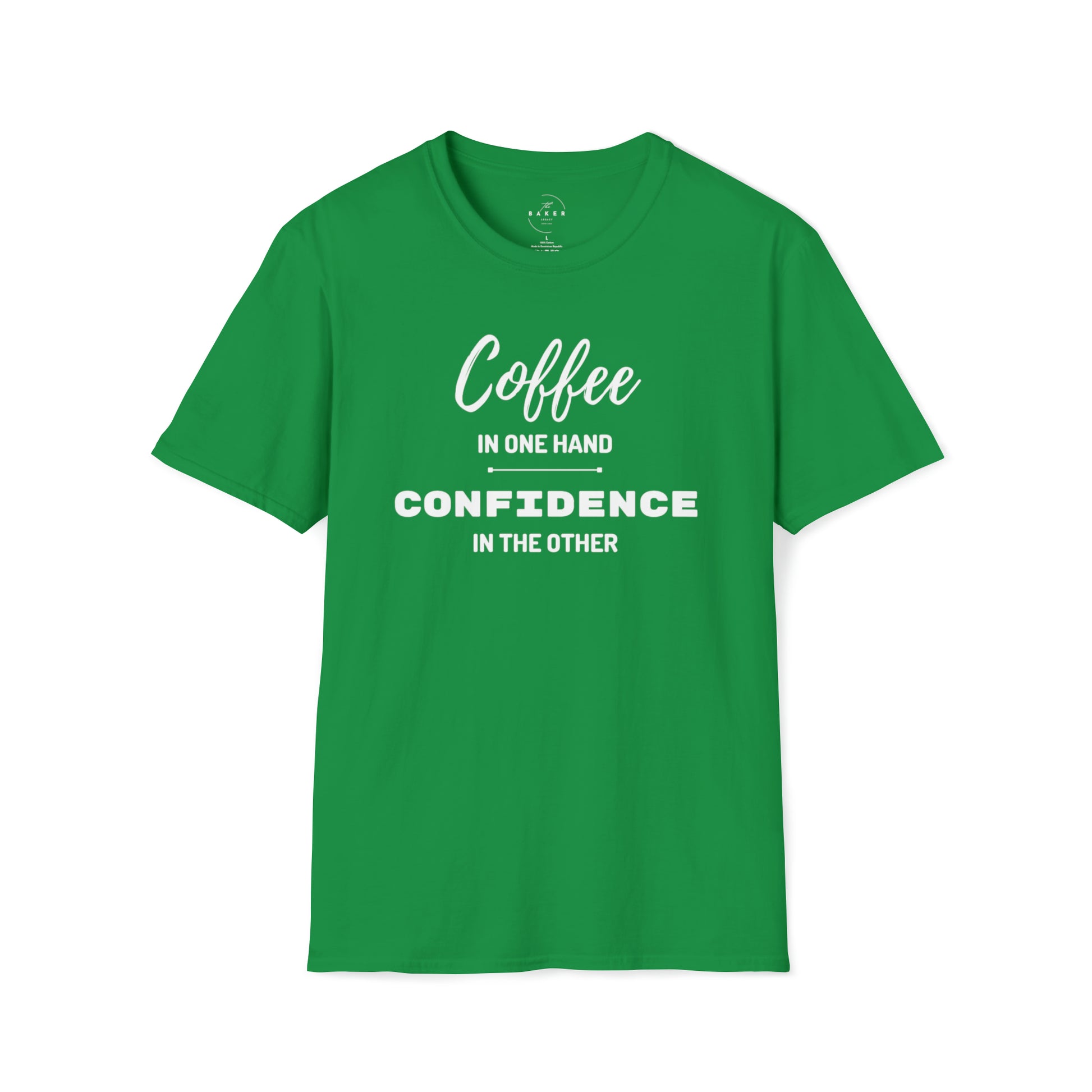 Coffee in One Hand and Confidence in the Other T-Shirt - Danielle and Jason Baker LLC - Danielle Baker's Boutique