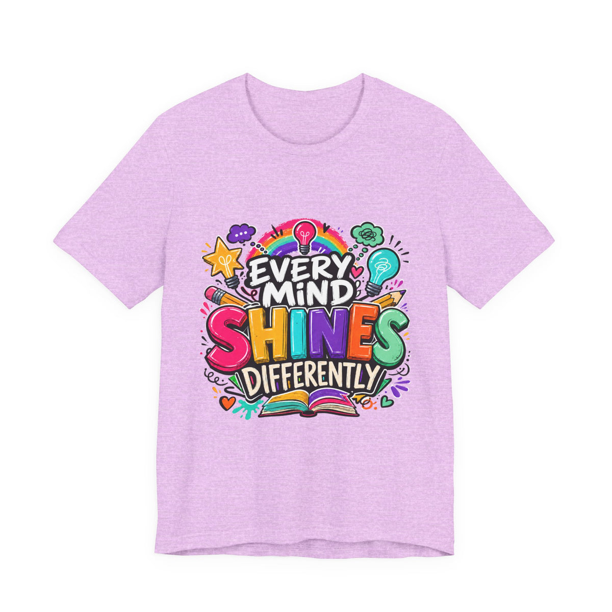 Autism Acceptance Shirt, Every Mind Shines Differently Tee, Neurodiversity Teacher Gift
