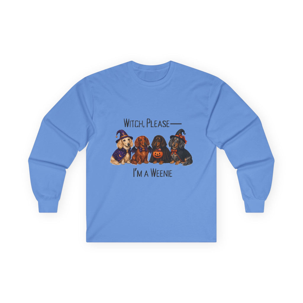 Dachshund Halloween Long Sleeve Shirt, Witch Please I’m A Weenie Fall Dog Lover Gift