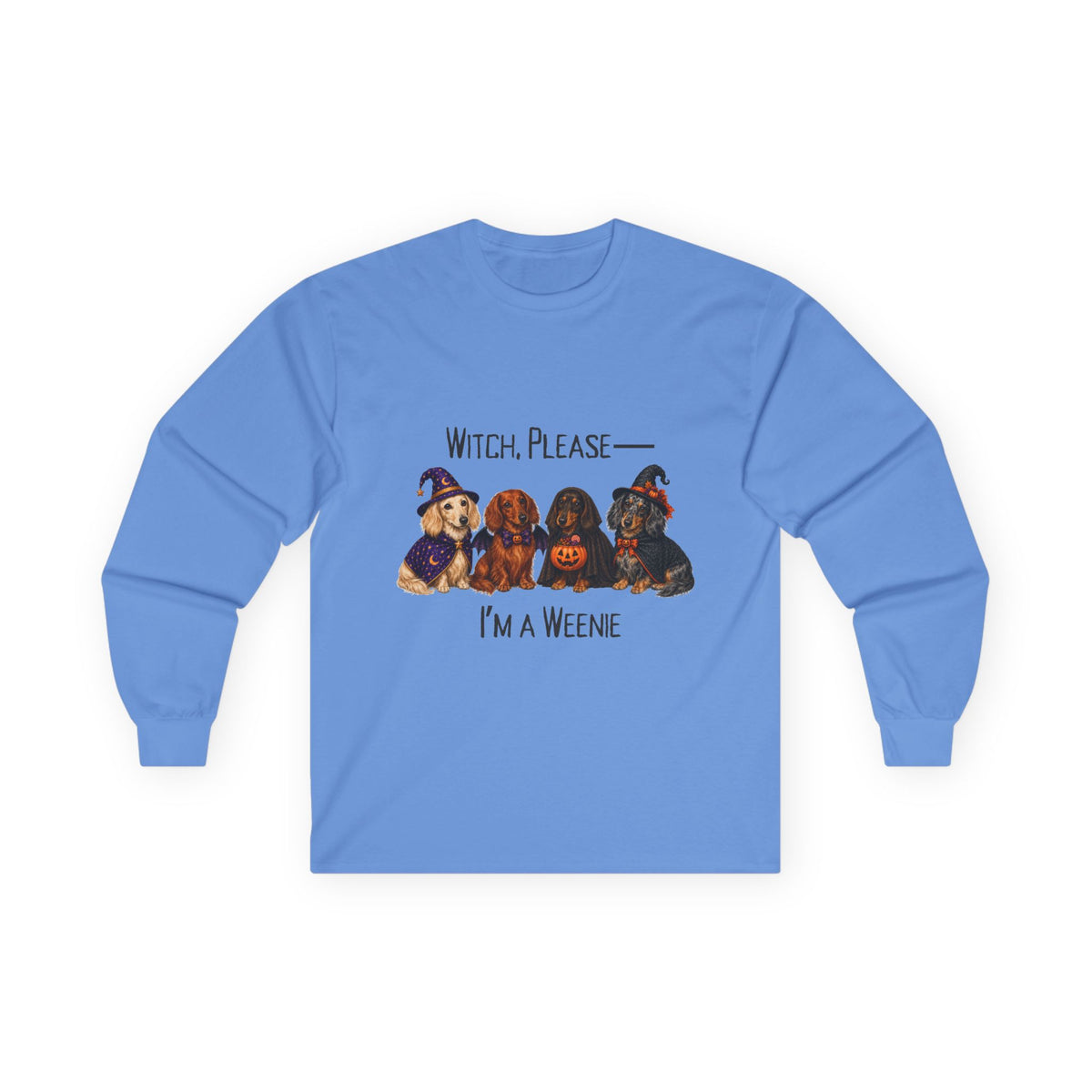 Dachshund Halloween Long Sleeve Shirt, Witch Please I’m A Weenie Fall Dog Lover Gift