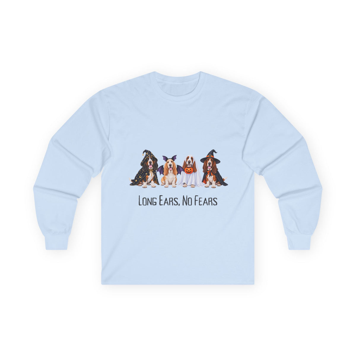 Basset Hound Halloween Shirt, Long Ears No Fears Tee, Floppy Dog Fall Graphic