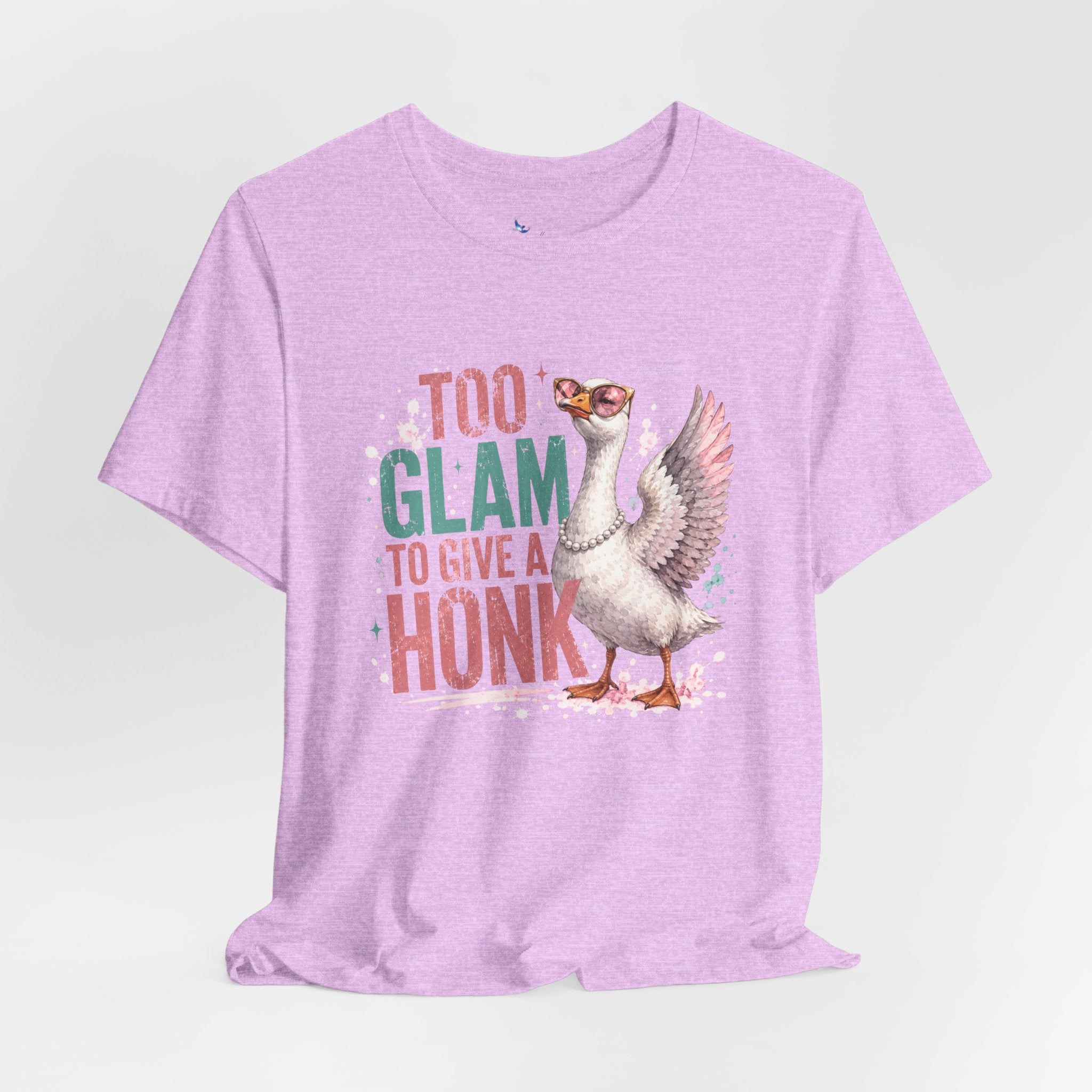 Too Glam to Give a Honk Shirt | Funny Goose Graphic Tee | Unisex Goose Lover T-Shirt