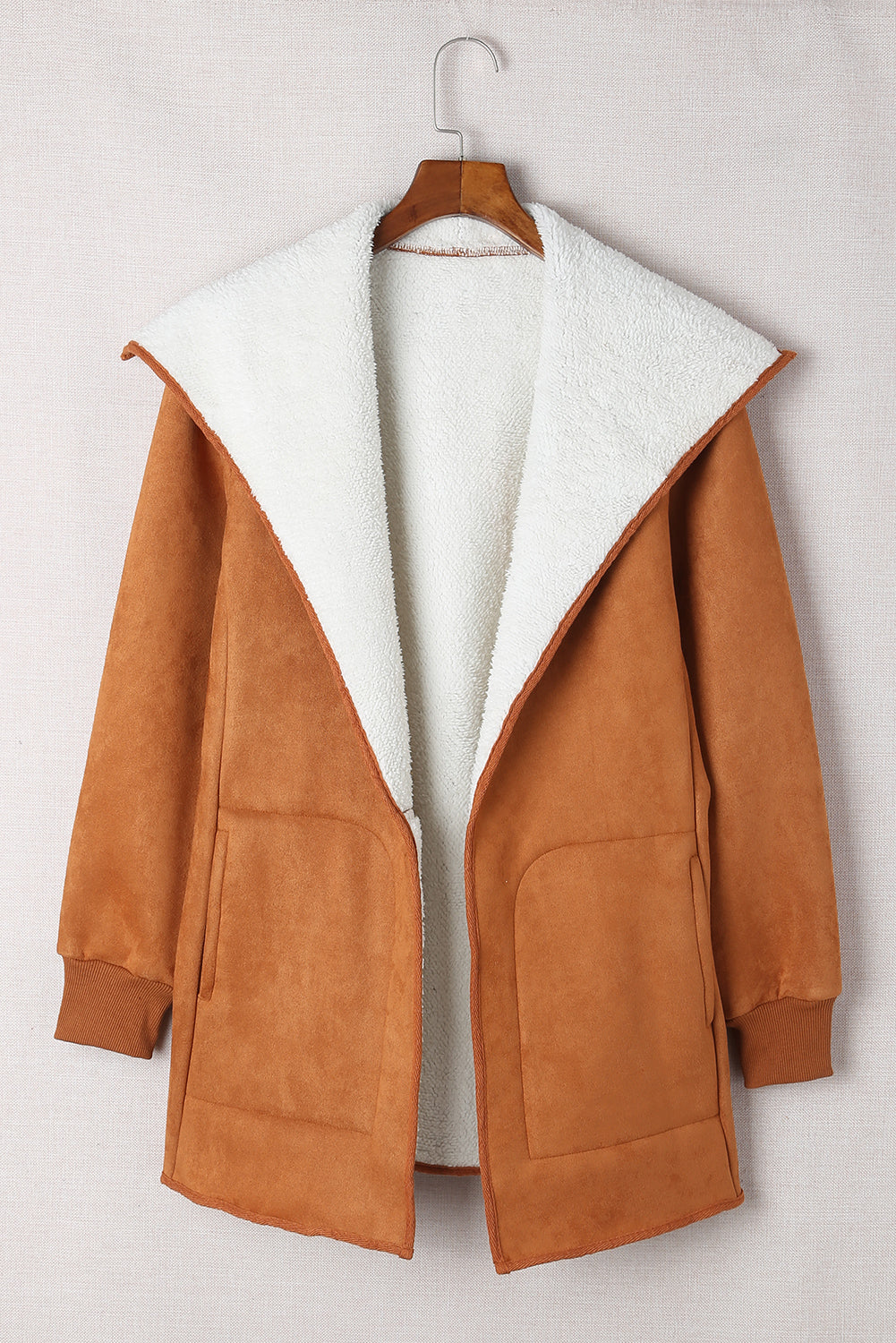 Open Front Long Sleeve Sherpa Jacket - Danielle and Jason Baker LLC - Danielle Baker's Boutique