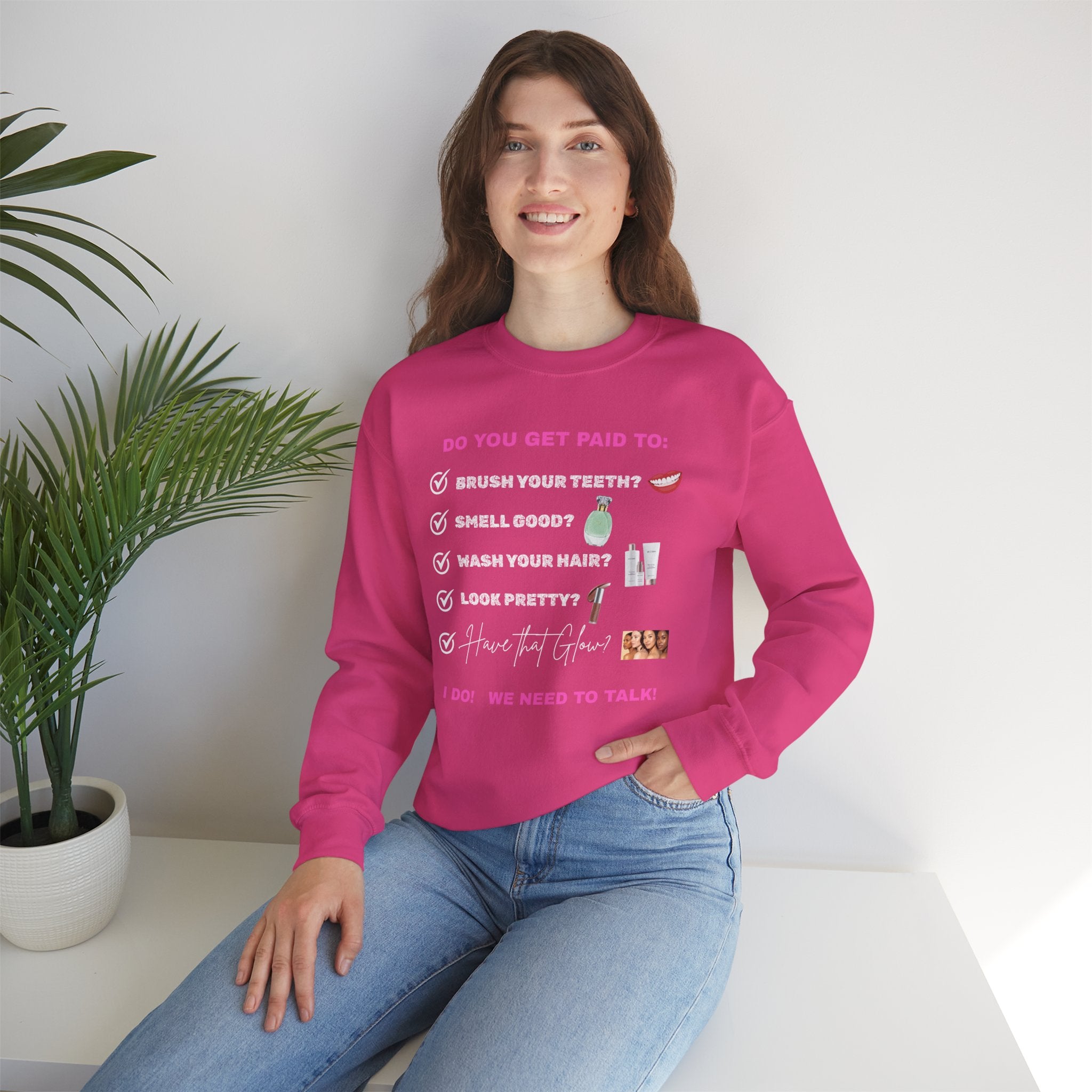 Do you get paid to... Unisex Heavy Blend™ Crewneck Sweatshirt