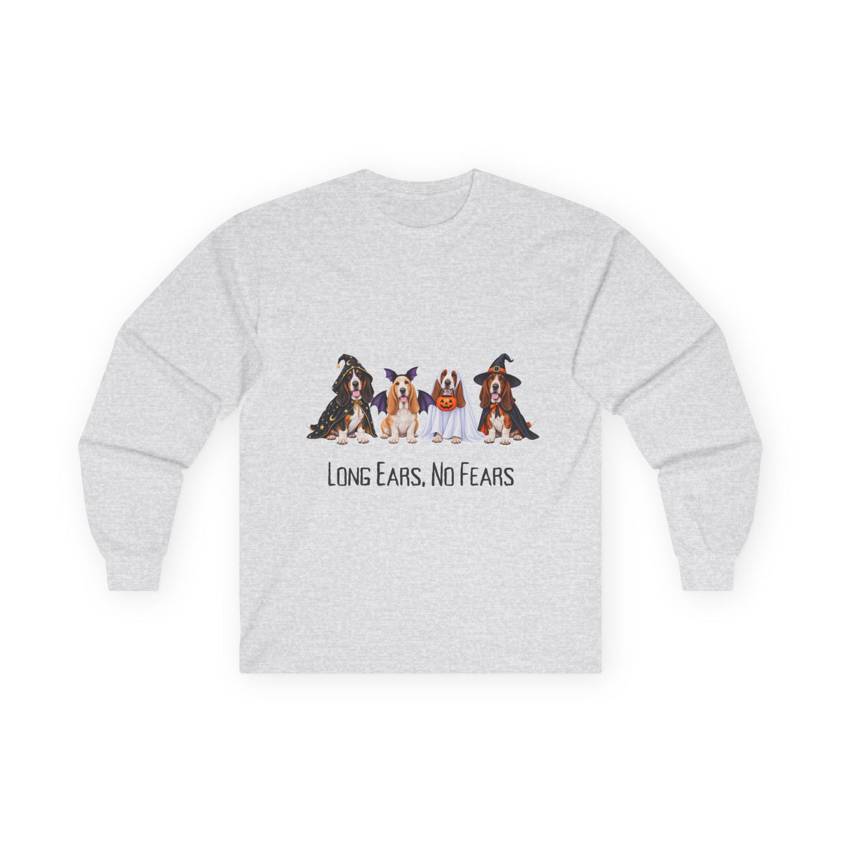 Basset Hound Halloween Shirt, Long Ears No Fears Tee, Floppy Dog Fall Graphic