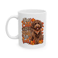 Doodle Fall Mug, Too Cute To Give A Fluff Coffee Cup, Dog Lover Autumn Gift