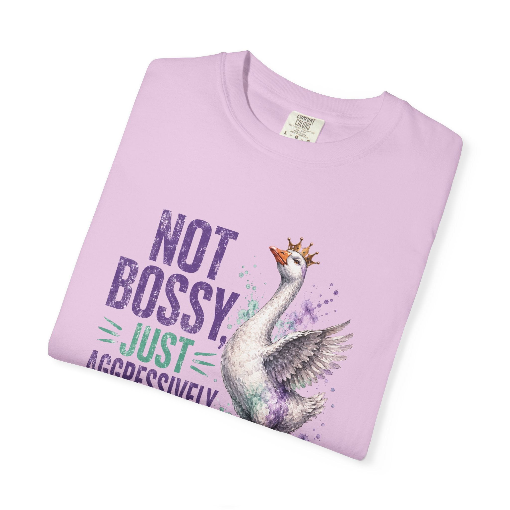 Not Bossy Just Aggressively in Charge Sassy T-Shirt | Funny Goose Graphic Tee