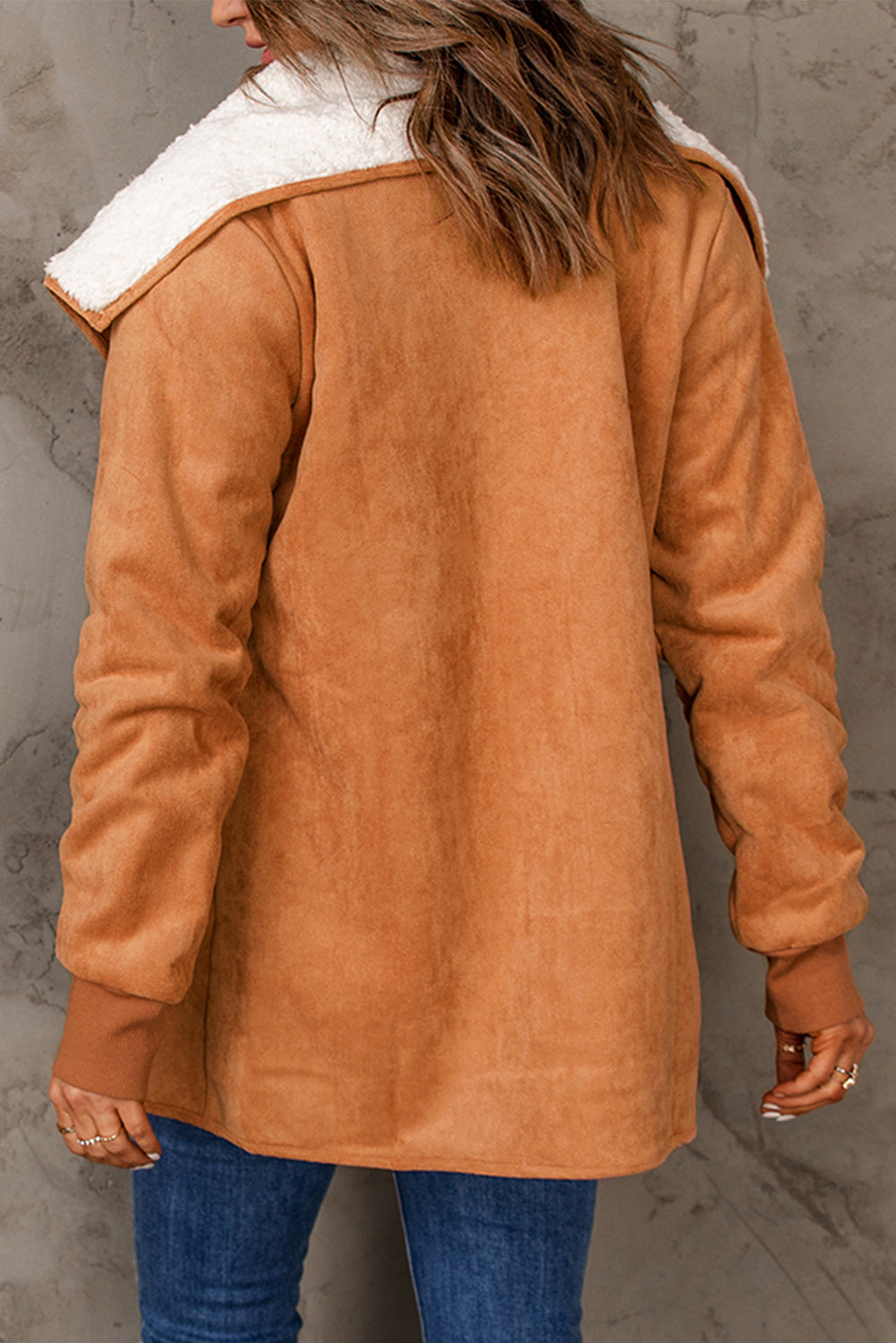 Open Front Long Sleeve Sherpa Jacket - Danielle and Jason Baker LLC - Danielle Baker's Boutique