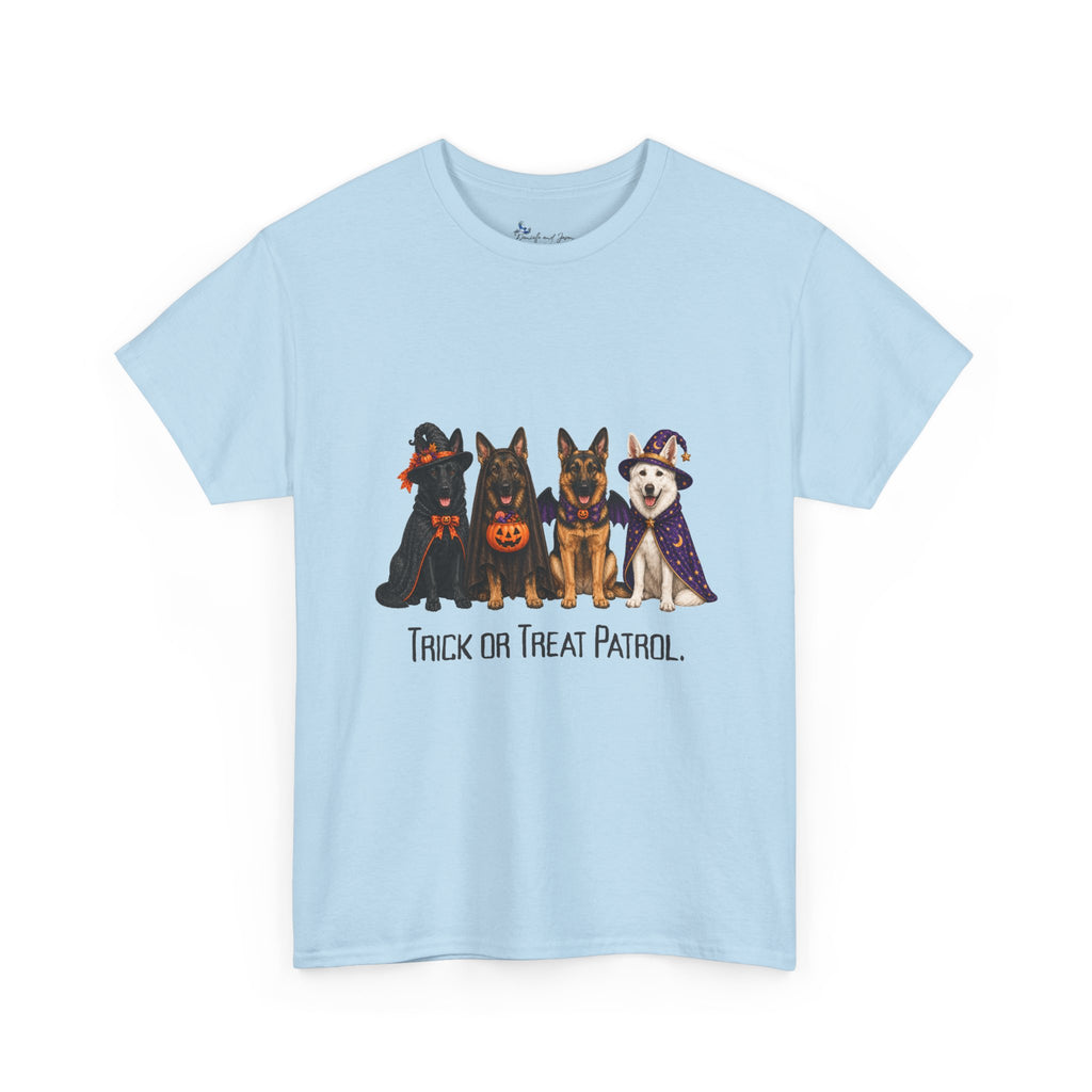 Halloween Dog Shirt, Trick Treat Patrol Tee, Rescue Pet Parent Fall Graphic