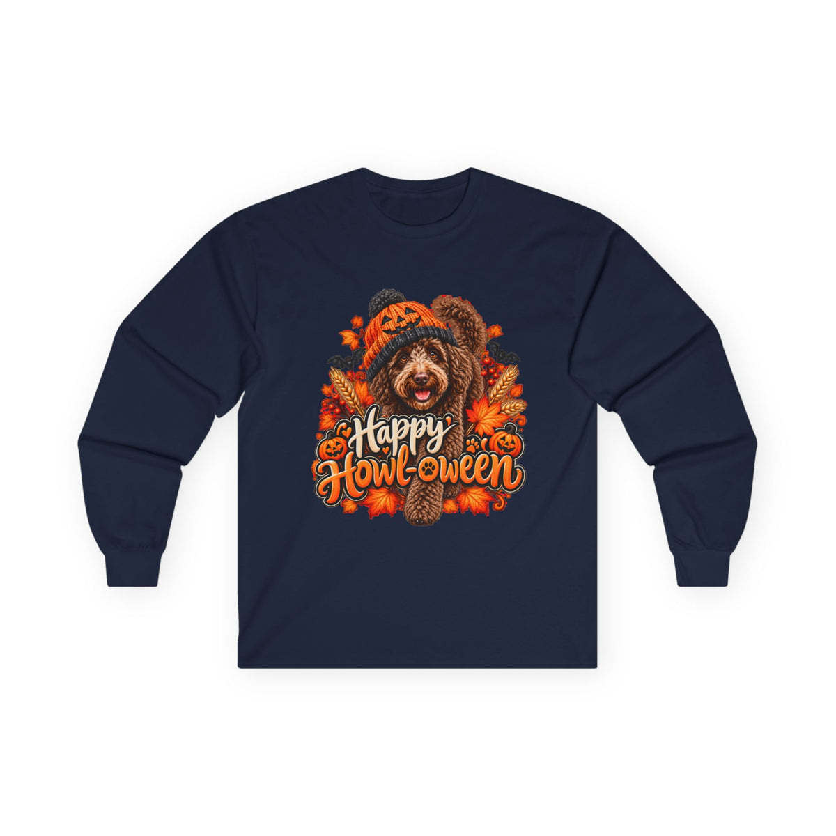 Halloween Dog Sweatshirt, Happy Howl-oween, Doodle Lover Vet Rescue Gift
