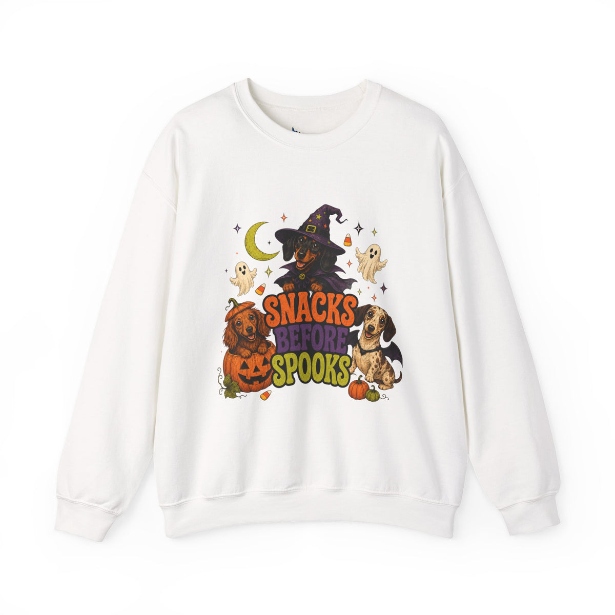 Halloween Dog Sweatshirt, Snacks Before Spooks Pet Lover Fall Vet Rescue Graphic