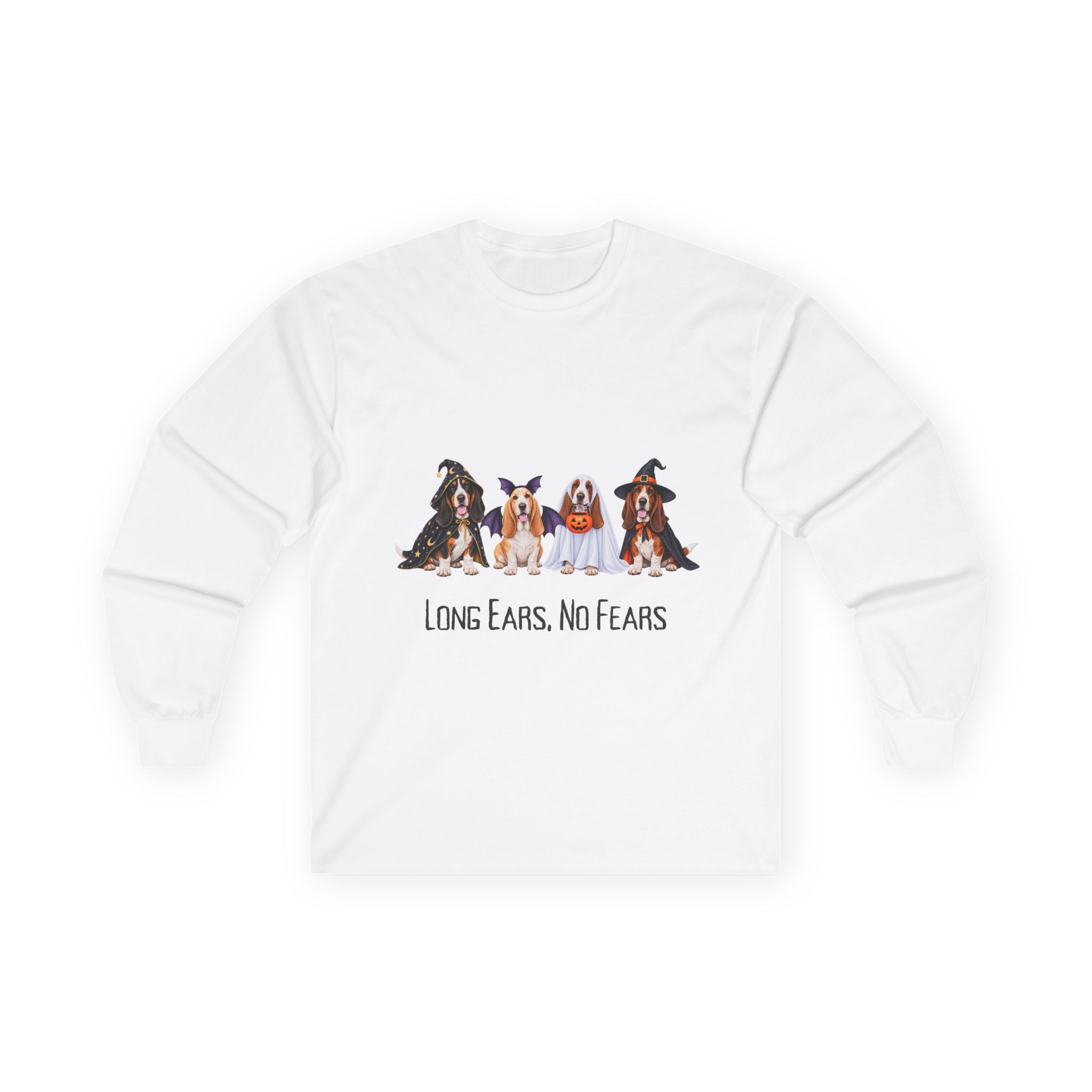 Basset Hound Halloween Shirt, Long Ears No Fears Tee, Floppy Dog Fall Graphic