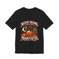 Halloween T-Shirt, Witchy Pumpkin Spice Cat Tee, Magical Fall Graphic
