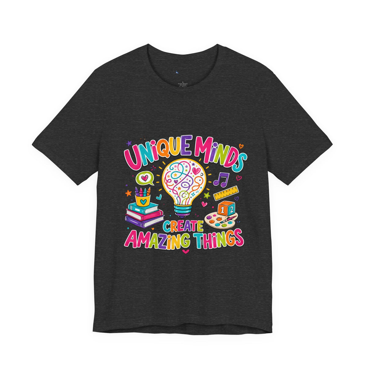 Autism Acceptance Shirt, Unique Minds Create Amazing Things Tee, Neurodiversity Teacher Gift