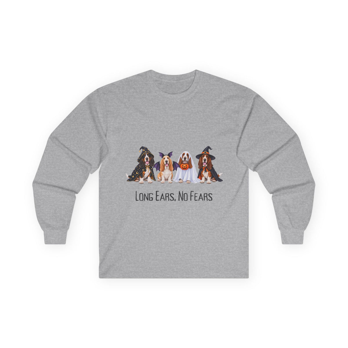 Basset Hound Halloween Shirt, Long Ears No Fears Tee, Floppy Dog Fall Graphic
