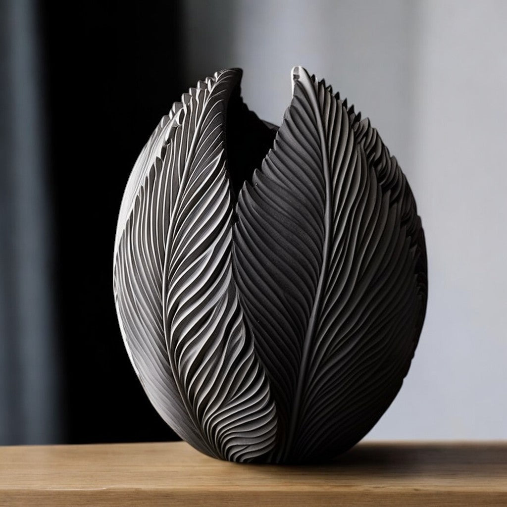 Fleura Essence - Unique Decorative Vase for Home Decor - 3D Print Centerpiece- Used for Faux, Dried and Preserved Flowers & Plants - Danielle and Jason Baker LLC - Danielle Baker's Boutique