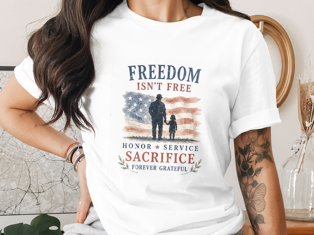 Forever Grateful Americana T-Shirt - 4th of July Vintage Tee