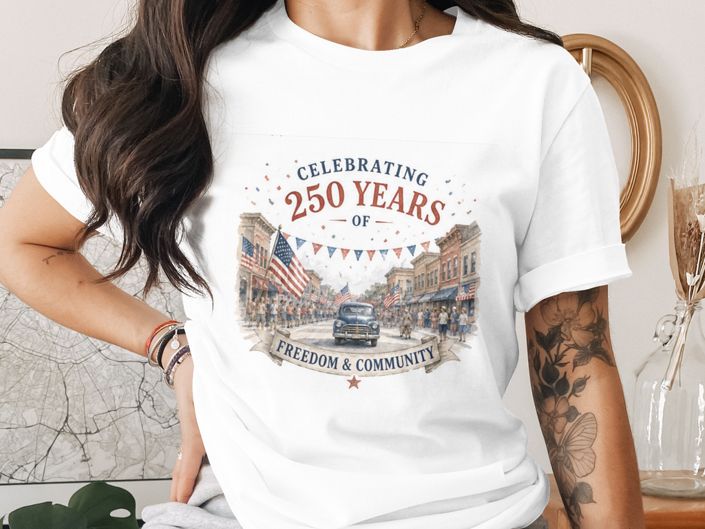 The 250 Years Heritage Celebration T-Shirt - 4th of July Vintage Tee