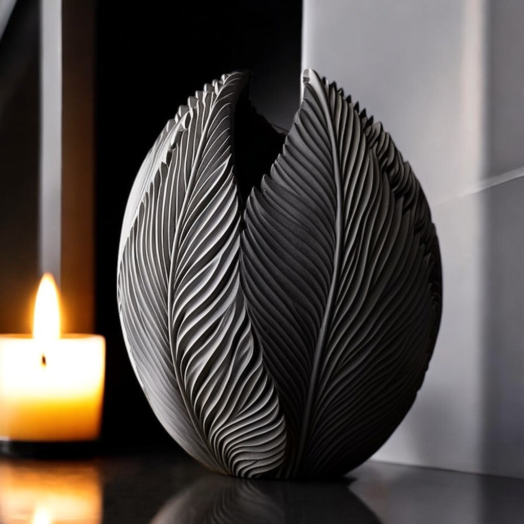 Fleura Essence - Unique Decorative Vase for Home Decor - 3D Print Centerpiece- Used for Faux, Dried and Preserved Flowers & Plants - Danielle and Jason Baker LLC - Danielle Baker's Boutique