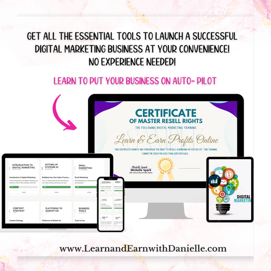 Learn and Earn Profits Online Course with Master Resell Rights