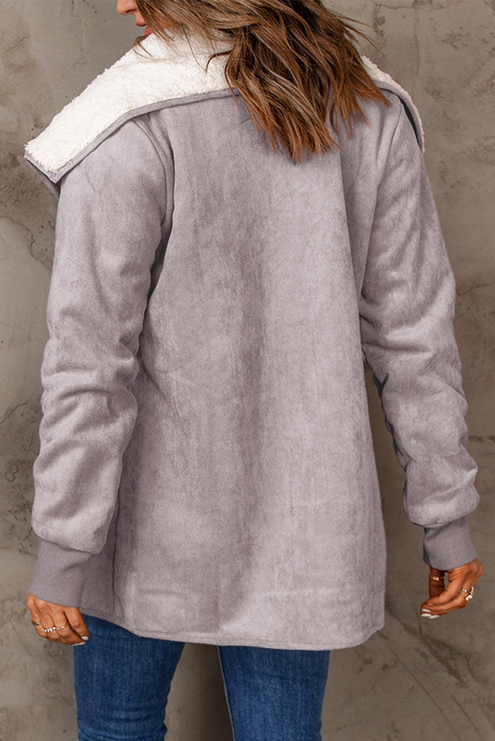 Open Front Long Sleeve Sherpa Jacket - Danielle and Jason Baker LLC - Danielle Baker's Boutique