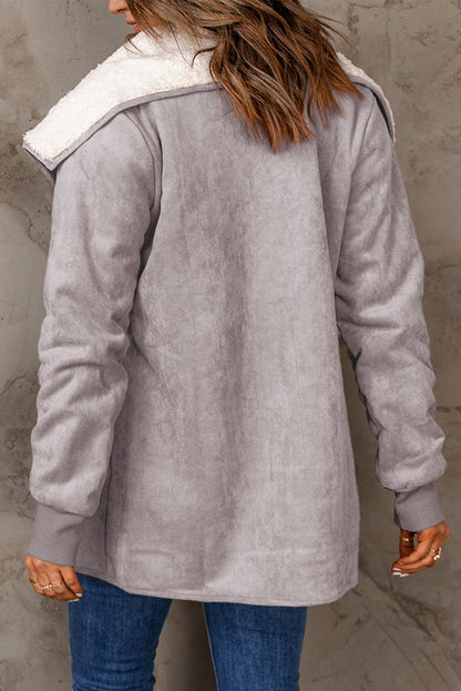 Open Front Long Sleeve Sherpa Jacket - Danielle and Jason Baker LLC - Danielle Baker's Boutique