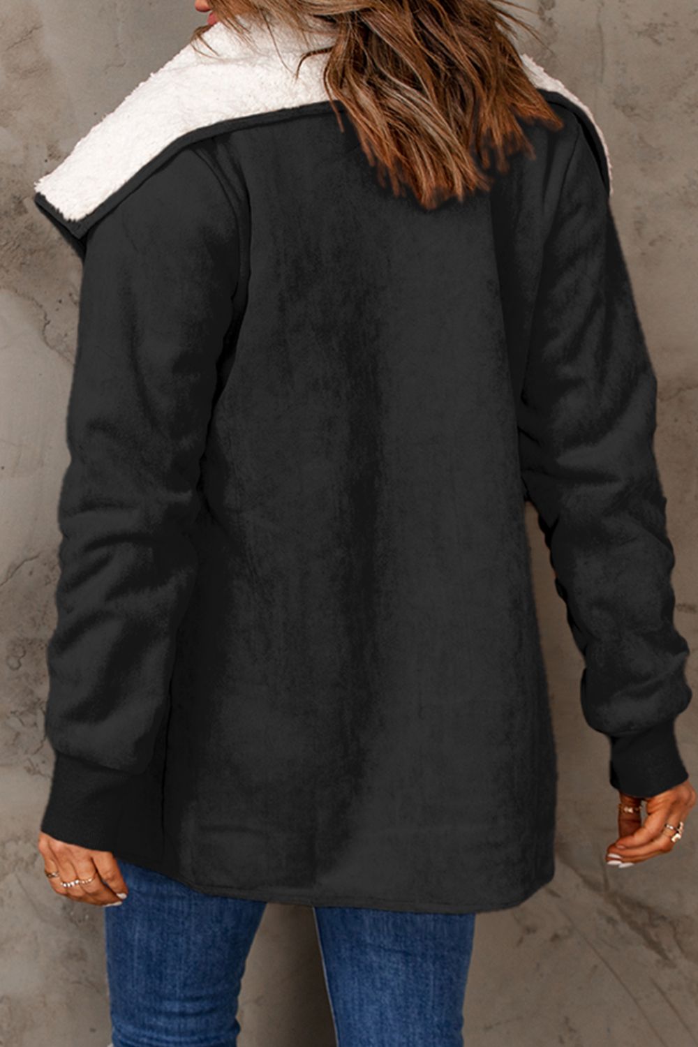 Open Front Long Sleeve Sherpa Jacket - Danielle and Jason Baker LLC - Danielle Baker's Boutique