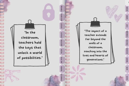 PLR Teacher Printable Planner, Teacher Digital Planner, Undated Planner, Undated iPad Planner, Daily, Weekly, Monthly