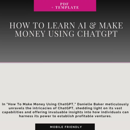How To Learn AI & Make Money Using ChatGPT - Complete Workbook