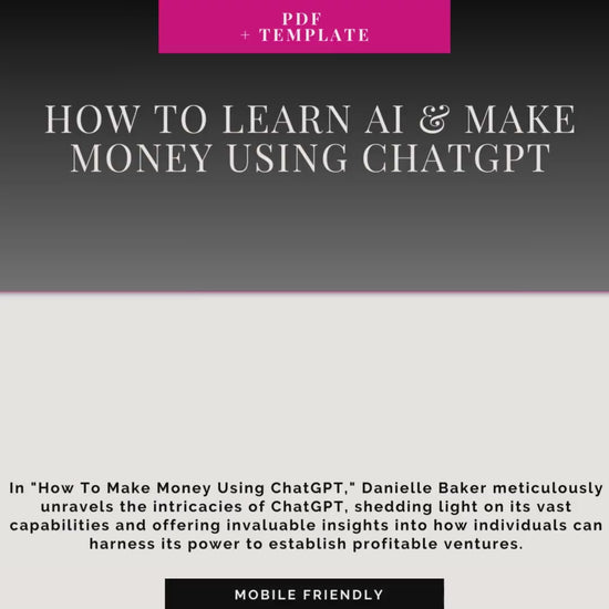 How To Learn AI & Make Money Using ChatGPT - Complete Workbook