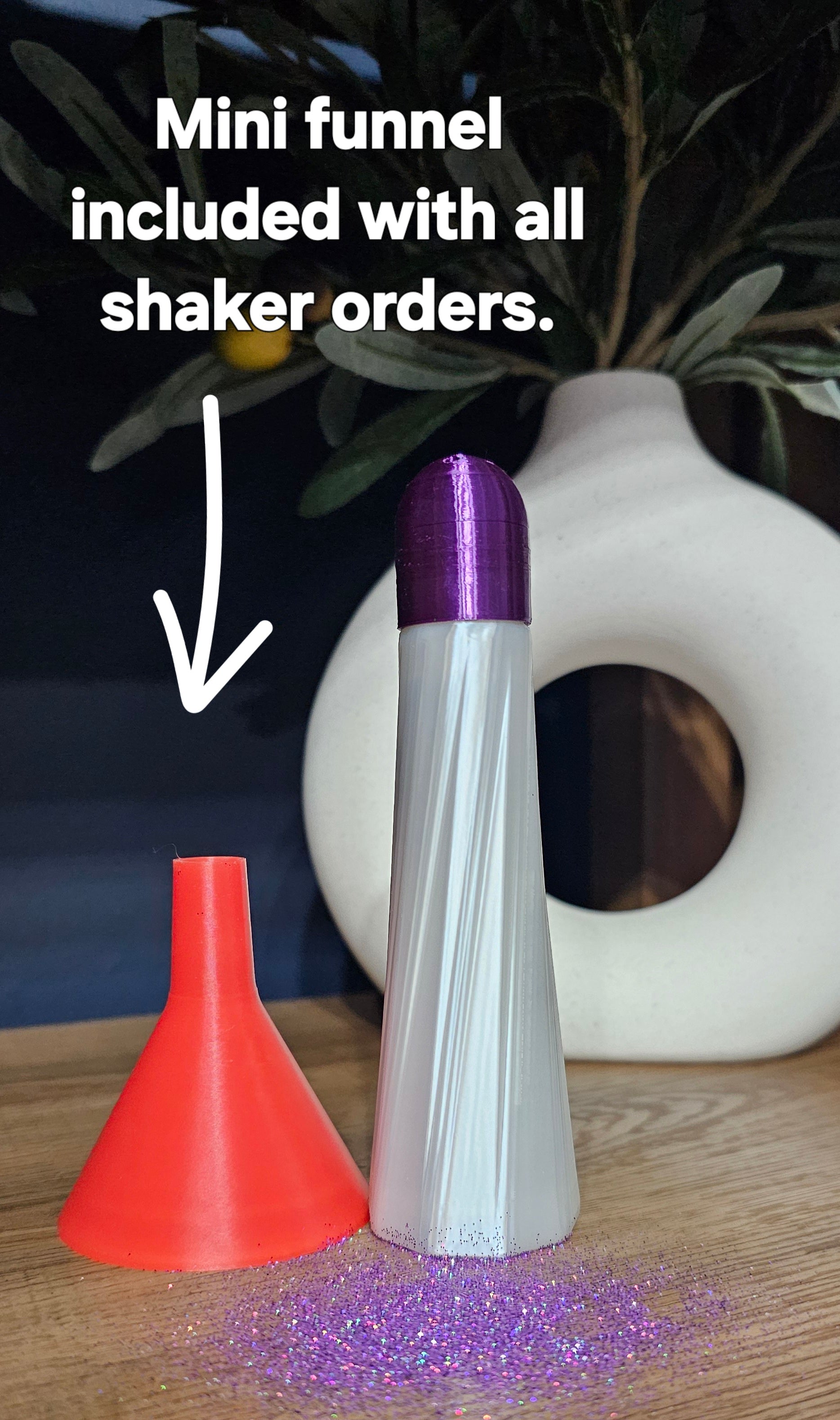 Salt Shaker-Themed Glitter Dispenser - Danielle and Jason Baker LLC - Danielle Baker's Boutique