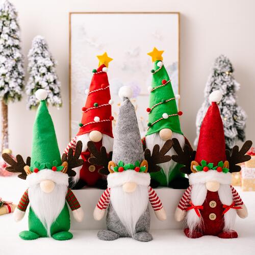 Christmas Pointed Hat Faceless Gnome- 13 inch