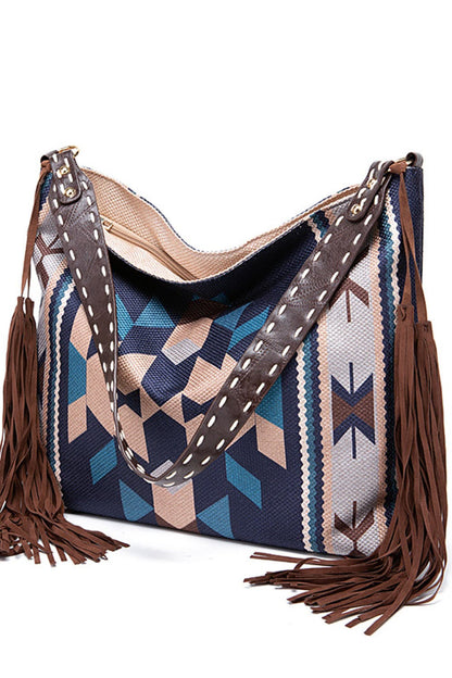 Geometric Canvas Tote Bag - Danielle and Jason Baker LLC - Danielle Baker's Boutique