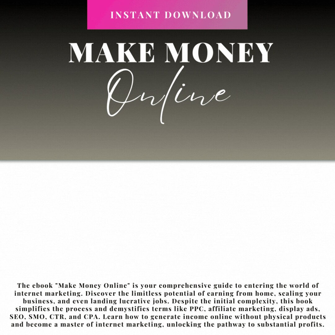 Make Money Online E Book, Making Money, How to Start a Business