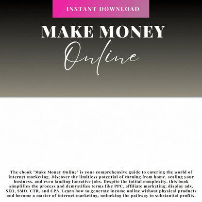 Make Money Online E Book, Making Money, How to Start a Business