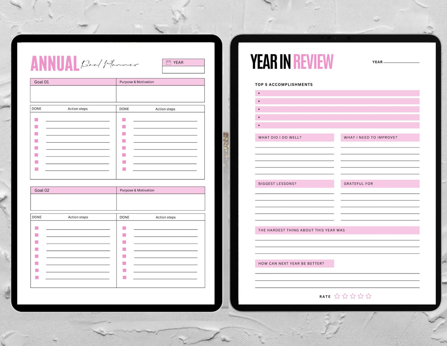 PLR That Girl Printable Planner & Digital Goodnotes Planner - 2023 & 2024