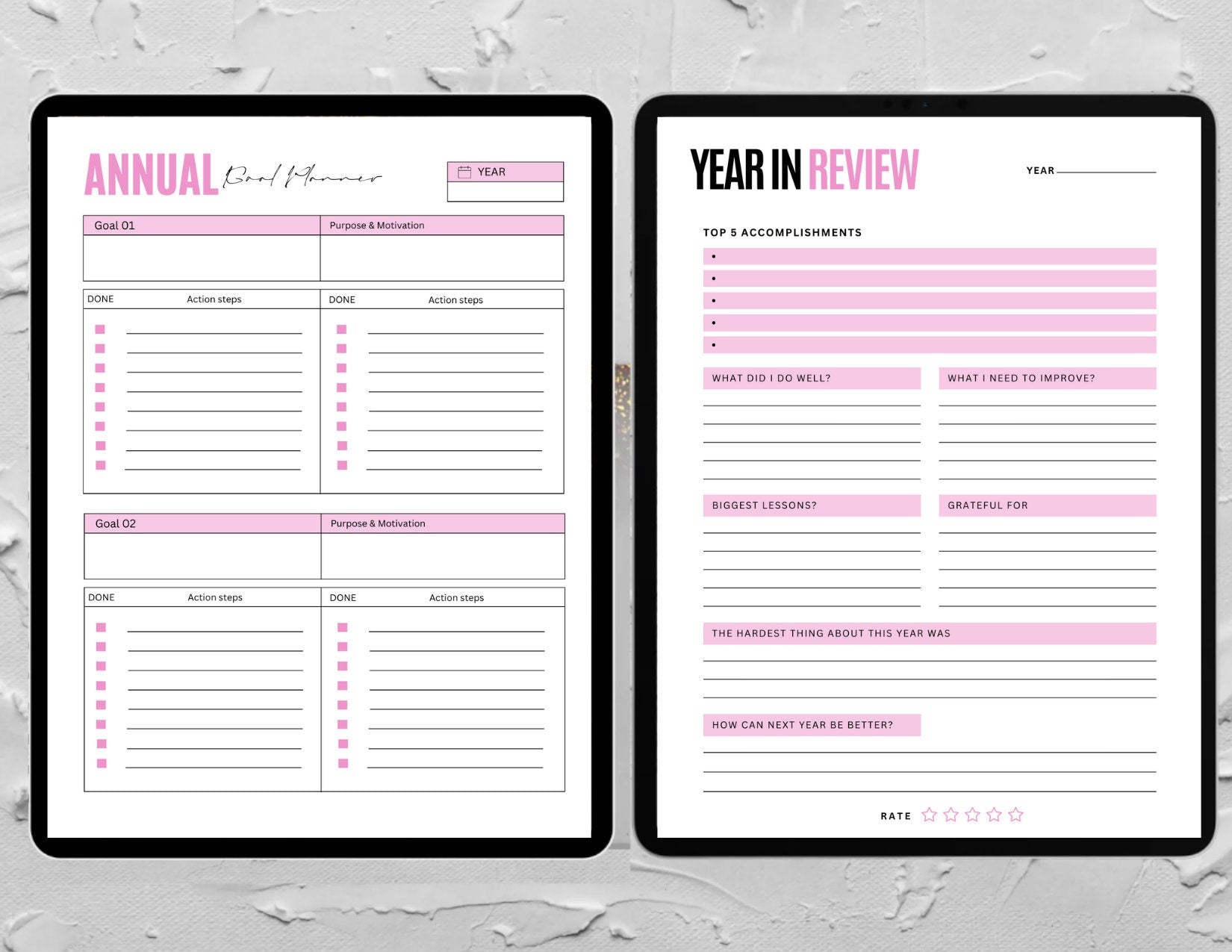 PLR That Girl Printable Planner & Digital Goodnotes Planner - 2023 & 2024
