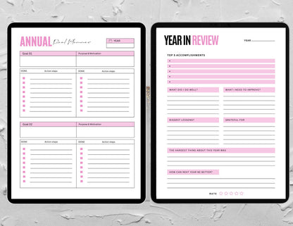 PLR That Girl Printable Planner & Digital Goodnotes Planner - 2023 & 2024