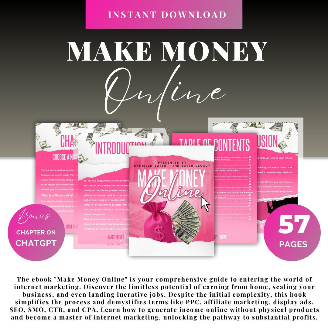 Make Money Online E Book, Making Money, How to Start a Business