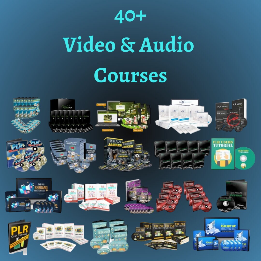 PLR Reseller Super Pack | Learn How to Resell Digital PLR & MRR Products | eBooks | Video Courses | Audio Courses